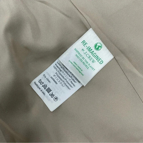 J. Crew Going Out Linen Leopard Print Blazer Size 2 - Picture 4 of 6